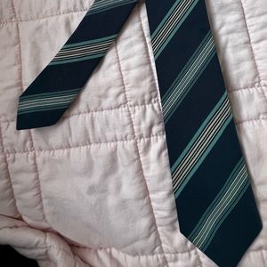 Paul Smith Men’s Blue And Teal Striped Tie